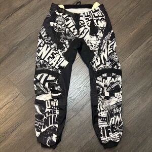 Oneal Element Pants Youth 12/14 Offroad Motocross MX Riding Gear Black White